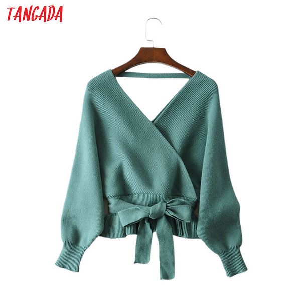 tangada women backless solid jumper sweater korean fashion long sleeve v neck pullovers female lj201125, White;black
tangada women backless solid jumper sweater korean fashion long sleeve v neck pullovers female lj201125, White;black