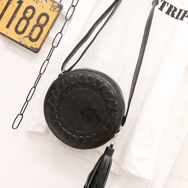 woman round casual shoulder bag female adjustable braided tassel small round bag lady versatile funny bolsa feminina 2020
woman round casual shoulder bag female adjustable braided tassel small round bag lady versatile funny bolsa feminina 2020