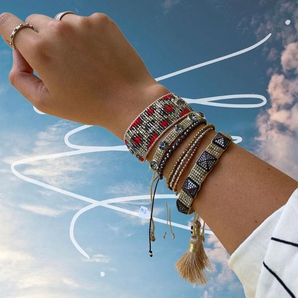 bluestar 2021 women bracelet miyuki bead bracelet leopard grain pulseras mujer moda handmade crystal jewelry armband, Black
bluestar 2021 women bracelet miyuki bead bracelet leopard grain pulseras mujer moda handmade crystal jewelry armband, Black
