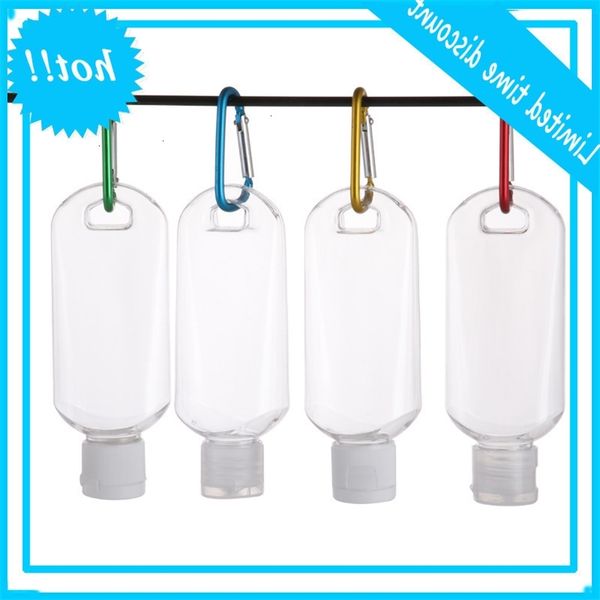 50ml hand sanitizer disinfectant liquid flip cap with key ring hook transparent plastic bottle for travel
50ml hand sanitizer disinfectant liquid flip cap with key ring hook transparent plastic bottle for travel