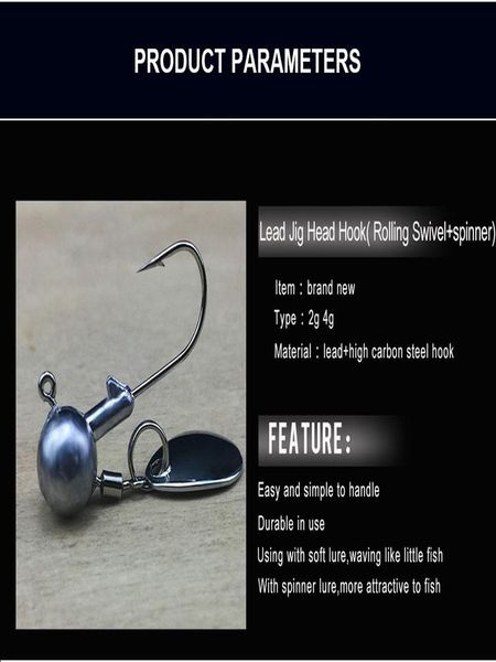 5pcs/lot 2g/4g lead head hook jigs bait fishing hook for soft lure with spoon spinner fishing tackle accessories sqcqqr
5pcs/lot 2g/4g lead head hook jigs bait fishing hook for soft lure with spoon spinner fishing tackle accessories sqcqqr