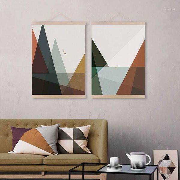 frames a4 magnetic wooden picture diy minimalist po poster painting hanger wall art home decor 875a1