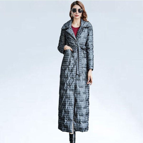 elegant embroidered winter jacket women plaid x-long down coat parka female thicken warm outwear with belt plus size down jacket, Black
elegant embroidered winter jacket women plaid x-long down coat parka female thicken warm outwear with belt plus size down jacket, Black