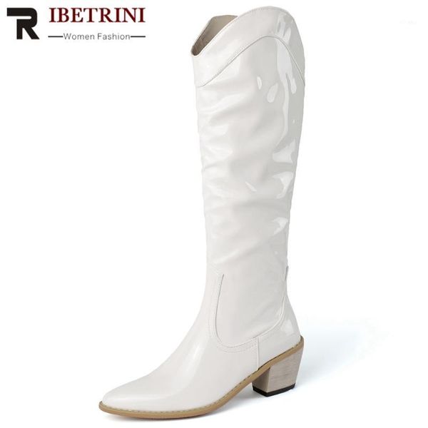 boots ribetrini women fashion patent pu long shoes brand metallic knee high western chunky heels boots1, Black
boots ribetrini women fashion patent pu long shoes brand metallic knee high western chunky heels boots1, Black