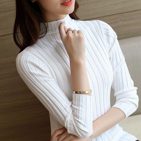 длинный рукав корейских женщин пуловер knitwearknitwear трикотаж тонкий белый свитер женщин осенью и зимой короткий стиль утолщенной пуловер, White;black
длинный рукав корейских женщин пуловер knitwearknitwear трикотаж тонкий белый свитер женщин осенью и зимой короткий стиль утолщенной пуловер, White;black