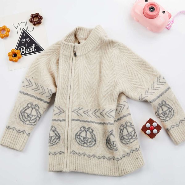 winter wool boys' thickened warm coat autumn soft zipper knitted cardigan children's wear 3 ~ 8 years old new qnei, Blue
winter wool boys' thickened warm coat autumn soft zipper knitted cardigan children's wear 3 ~ 8 years old new qnei, Blue