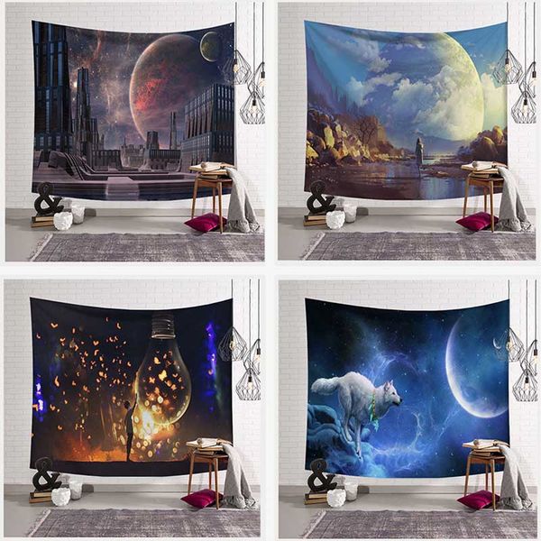 mandala tapestry boho decor moon bulb wolf hippie wall tapestry witchcraft wall hanging 3d psychedelic bohemian bedspread
mandala tapestry boho decor moon bulb wolf hippie wall tapestry witchcraft wall hanging 3d psychedelic bohemian bedspread
