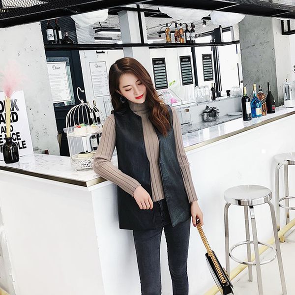 new 2021 female plutonium leather vest with loose without sleeves jumpers sweater plus size 5xl y202 xxub zvf6, Black
new 2021 female plutonium leather vest with loose without sleeves jumpers sweater plus size 5xl y202 xxub zvf6, Black