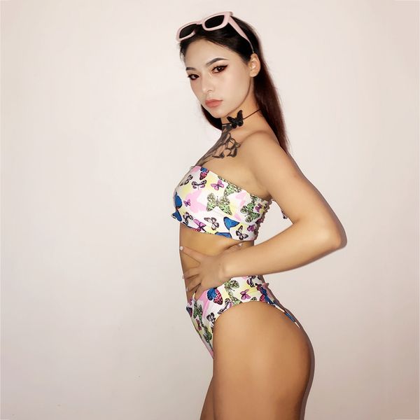 new crazy party birthday bar ds singer dancer dj gogo nightclub stage costume color butterfly print bikini clothes, Black;red
new crazy party birthday bar ds singer dancer dj gogo nightclub stage costume color butterfly print bikini clothes, Black;red