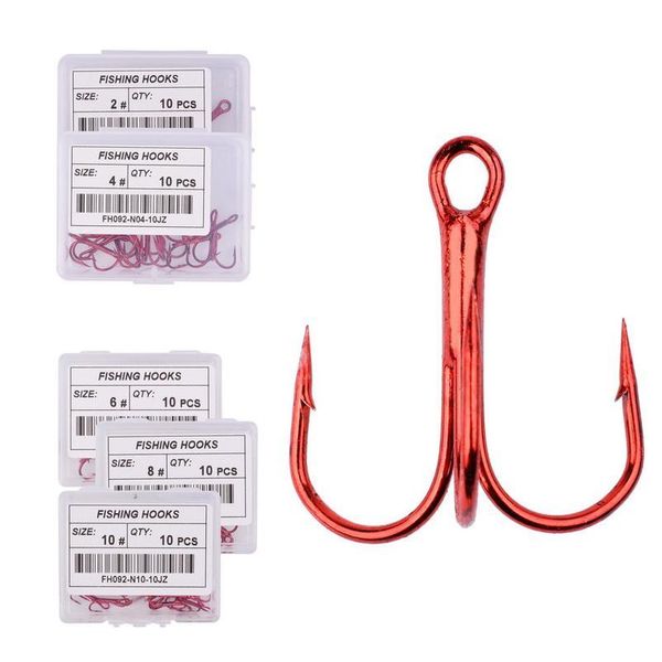 10pcs/ box fishing hooks high steel carbon material treble fishing hook round folded saltwater bass red 2 # -10 # tack sqcqya
10pcs/ box fishing hooks high steel carbon material treble fishing hook round folded saltwater bass red 2 # -10 # tack sqcqya