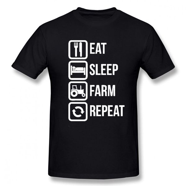 men's fashion print t-shirt men summer style eat sleep farm repeat funny farmer agriculture gift present tractor t shirts, White;black
men's fashion print t-shirt men summer style eat sleep farm repeat funny farmer agriculture gift present tractor t shirts, White;black