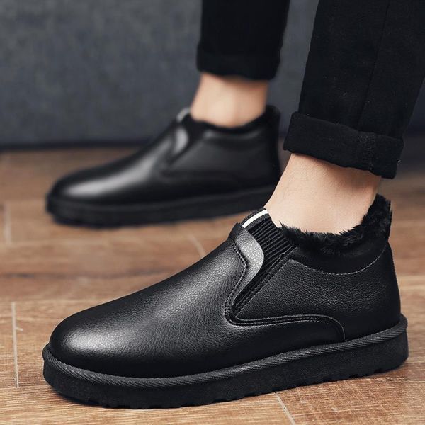 brand men snow boots winter plush warm men motorcycle boots slip-on non-slip male ankle waterproof autumn man work shoes, Black
brand men snow boots winter plush warm men motorcycle boots slip-on non-slip male ankle waterproof autumn man work shoes, Black