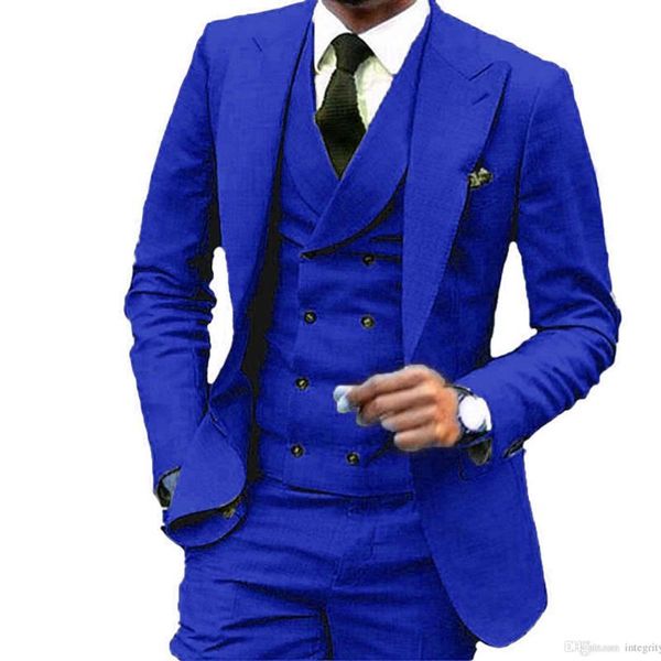 royal blue wedding suits for men formal prom groom blazer 3 pieces suit man custom made mens suits with pants costume mariage, White;black
royal blue wedding suits for men formal prom groom blazer 3 pieces suit man custom made mens suits with pants costume mariage, White;black