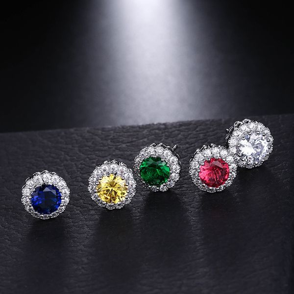 charming girls women earrings white gold plated bling round cz diamond studs earrings for girls women for party wedding, Golden;silver
charming girls women earrings white gold plated bling round cz diamond studs earrings for girls women for party wedding, Golden;silver