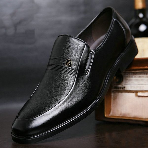 men's leather wedding party men formal dress shoes men's loafers driving lazy slip on shoes british business suit a52-49, Black
men's leather wedding party men formal dress shoes men's loafers driving lazy slip on shoes british business suit a52-49, Black