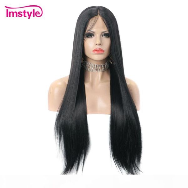 imstyle long black wigs for women straight hair synthetic lace front wig wiht baby hair heat resistant fiber natural hairline
imstyle long black wigs for women straight hair synthetic lace front wig wiht baby hair heat resistant fiber natural hairline