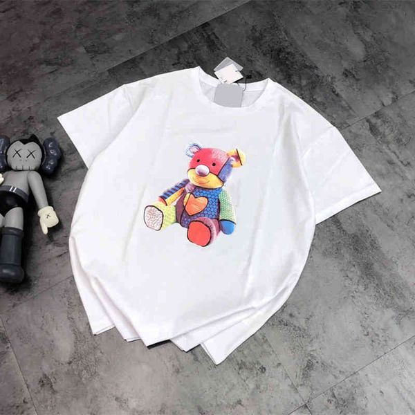 2022 factory wholesale new trendy and versatile t-shirt painted love half sleeve lovers' same embroidery zigzag letter qingdao, White
2022 factory wholesale new trendy and versatile t-shirt painted love half sleeve lovers' same embroidery zigzag letter qingdao, White