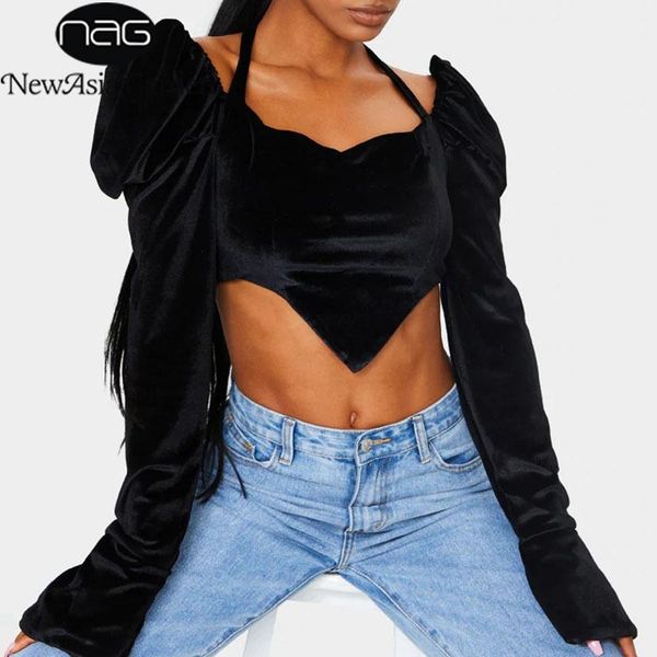 newasia velour blouse women black sweet square neck zipper puff sleeve casual halter gothic 2020 fashion ladies clothes, White
newasia velour blouse women black sweet square neck zipper puff sleeve casual halter gothic 2020 fashion ladies clothes, White