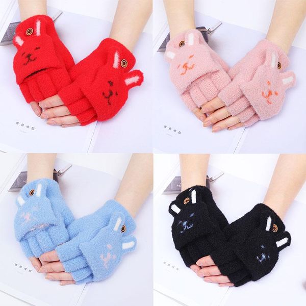 five fingers gloves solid color cute cartoon cat ears women fingerless mittens winter warm soft girls plush thicken half finger flip, Blue;gray
five fingers gloves solid color cute cartoon cat ears women fingerless mittens winter warm soft girls plush thicken half finger flip, Blue;gray