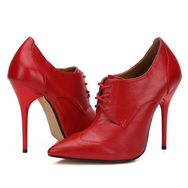 crossdresser pointed toe stiletto 12cm ultra high thin heels pipe dance pumps female ankle boots women lace up party shoes, Black
crossdresser pointed toe stiletto 12cm ultra high thin heels pipe dance pumps female ankle boots women lace up party shoes, Black