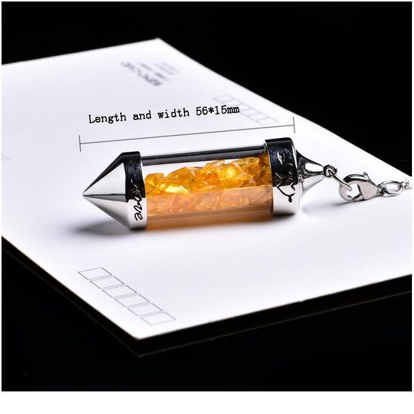 1pc natural crystal mineral, crushed stone wishing bottle spiritual yoga divination amulet energy pendant couple qylkkk, Black
1pc natural crystal mineral, crushed stone wishing bottle spiritual yoga divination amulet energy pendant couple qylkkk, Black