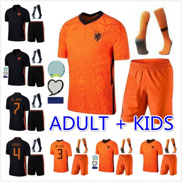 men kids 20 21 netherlands soccer jerseys de jong wijnaldum holland virgil football kits shirt 2020 2021 strootman memphis boys set uniforms, Black;yellow
men kids 20 21 netherlands soccer jerseys de jong wijnaldum holland virgil football kits shirt 2020 2021 strootman memphis boys set uniforms, Black;yellow