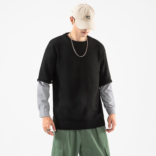 2021 new fashion classic o-neck sweater men's pull plus oversized -5xl long sleeves pullover for autumn spring winter 12i3, White;black
2021 new fashion classic o-neck sweater men's pull plus oversized -5xl long sleeves pullover for autumn spring winter 12i3, White;black