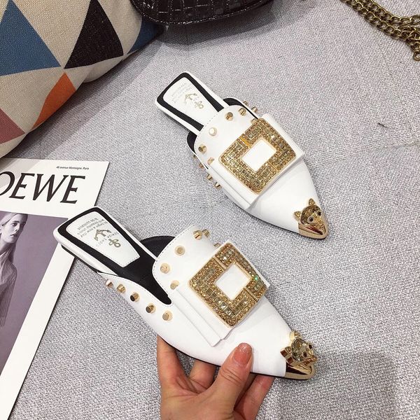 luxury designer shoes women slippers summer mules luxury shoes slip-on loafer design slide ladies party pointed toe flats girls, Black
luxury designer shoes women slippers summer mules luxury shoes slip-on loafer design slide ladies party pointed toe flats girls, Black