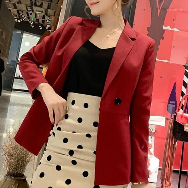 women's suits & blazers women's fashion long-sleeved one buckle office blazer slim temperament jacket1, White;black
women's suits & blazers women's fashion long-sleeved one buckle office blazer slim temperament jacket1, White;black
