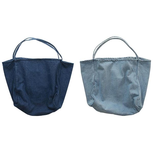 fashion simple casual denim canvas women's shoulder bag large capacity eco shopping bag student school
fashion simple casual denim canvas women's shoulder bag large capacity eco shopping bag student school