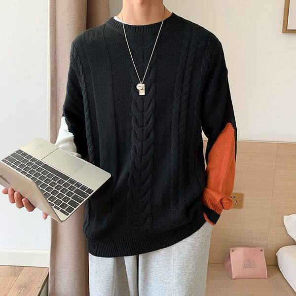 men sweaters pullovers patchwork o-neck leisure jacquard ins autumn winter retro vintage chic harajuku ulzzang jumpers knitted, White;black
men sweaters pullovers patchwork o-neck leisure jacquard ins autumn winter retro vintage chic harajuku ulzzang jumpers knitted, White;black