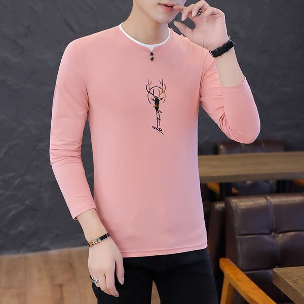 2021 autumn new male style long-sleeve korean t-shirt-style lean comfortable versatile casual idsq, White;black
2021 autumn new male style long-sleeve korean t-shirt-style lean comfortable versatile casual idsq, White;black