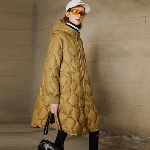 janveny women's winter down coat new long white duck down jacket loose female parkas thick warm puffer jackets snow outwear 201006, Black
janveny women's winter down coat new long white duck down jacket loose female parkas thick warm puffer jackets snow outwear 201006, Black