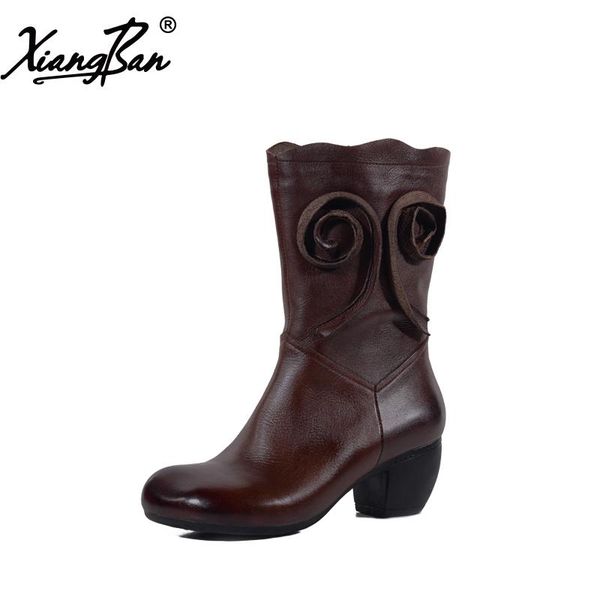 boots 2021 spring autumn women mid-calf thick heel fall winter woman shoes soft leather xiangban, Black
boots 2021 spring autumn women mid-calf thick heel fall winter woman shoes soft leather xiangban, Black