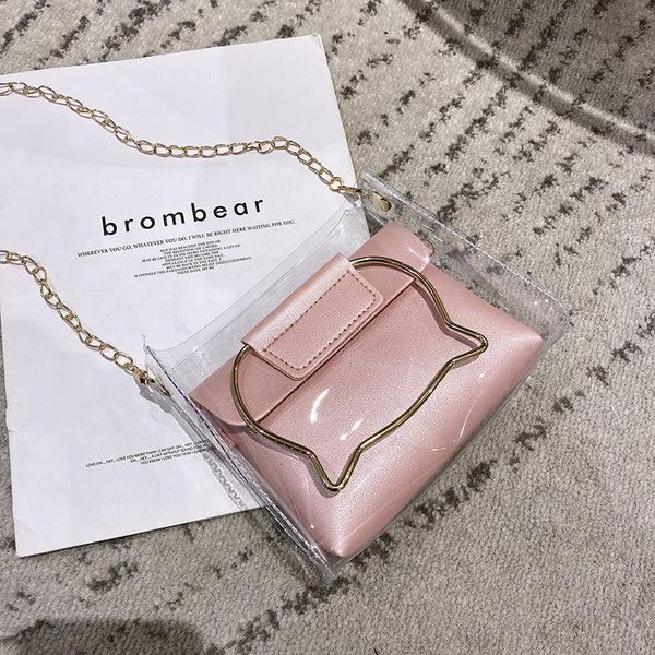 mini flap small women crossbody bags shoulder pu leather handbag transparent pvc fashion chain trendy hasp female messenger bags
mini flap small women crossbody bags shoulder pu leather handbag transparent pvc fashion chain trendy hasp female messenger bags
