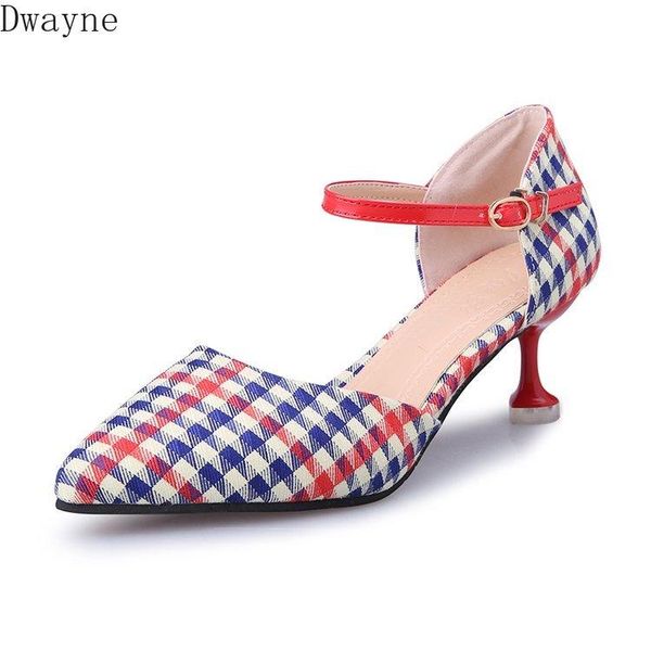2020 new women's fashion color matching plaid cloth pointed word buckle with stiletto shoes, Black
2020 new women's fashion color matching plaid cloth pointed word buckle with stiletto shoes, Black