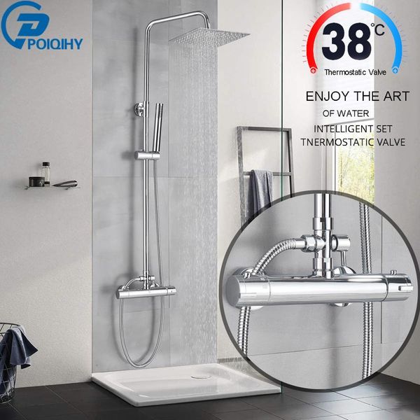 thermostatic bathroom shower set chrome 8 10 12 inch square shower head thermostatic mixer valve bathtub shower faucet taps 1011
thermostatic bathroom shower set chrome 8 10 12 inch square shower head thermostatic mixer valve bathtub shower faucet taps 1011