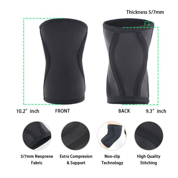 elbow & knee pads squat 7mm sleeves pad support men women gym sports compression neoprene protector for crossfit weightlifting, Black;gray
elbow & knee pads squat 7mm sleeves pad support men women gym sports compression neoprene protector for crossfit weightlifting, Black;gray