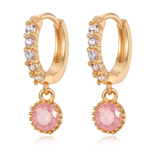geomee 1pc european female brightly crystal hoop earrings elegant blue pink round zircon pendant earring jewelry brincos e463-2, Golden;silver
geomee 1pc european female brightly crystal hoop earrings elegant blue pink round zircon pendant earring jewelry brincos e463-2, Golden;silver