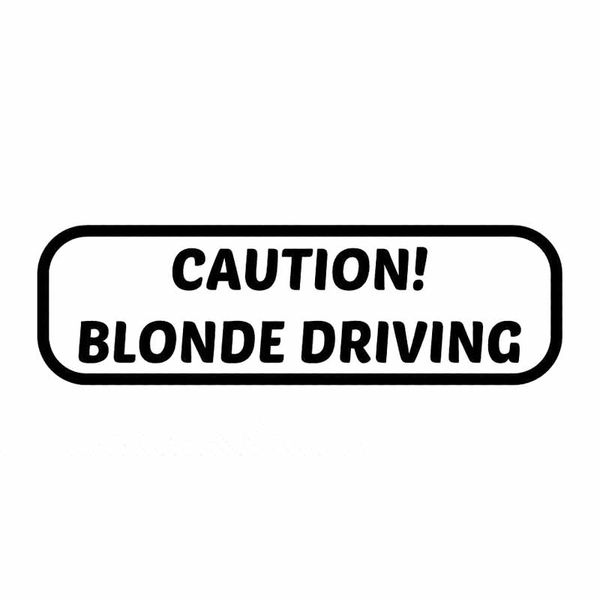 16.5cm*5.1cm caution blonde driving funny vinyl decal personality car sticker black/silver c10-01951
16.5cm*5.1cm caution blonde driving funny vinyl decal personality car sticker black/silver c10-01951
