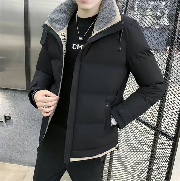 fashion- mens parka camouflage outerwear big fur hooded down jacket coat hiver, Black
fashion- mens parka camouflage outerwear big fur hooded down jacket coat hiver, Black
