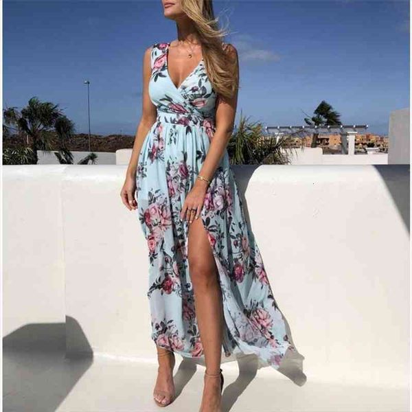 womens sleeveless floral long dress summer boho v-neck ladies sundress beach dress high waist flowers slit women, Black;gray
womens sleeveless floral long dress summer boho v-neck ladies sundress beach dress high waist flowers slit women, Black;gray