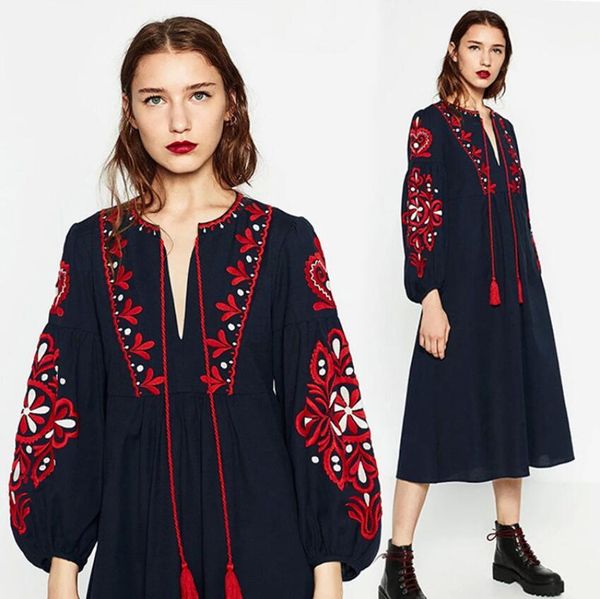 2021 female vintage floral embroidered lace ribbon ribbons sleeve long flawed casual party loose dress retro p1547 48mt, Black;gray
2021 female vintage floral embroidered lace ribbon ribbons sleeve long flawed casual party loose dress retro p1547 48mt, Black;gray