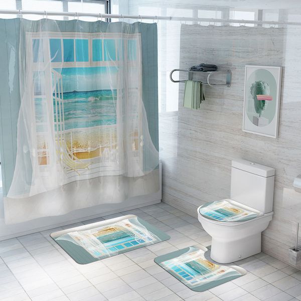 non-slip ковры mat set summer beach ландшафтный дизайн 3d ванной шторы водонепроницаемый полиэстер ткань моющийся ванной душ занавес
non-slip ковры mat set summer beach ландшафтный дизайн 3d ванной шторы водонепроницаемый полиэстер ткань моющийся ванной душ занавес