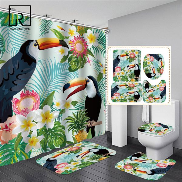 flowers with cute birds print shower curtain set pedestal rug carpet toilet lid cover non-slip bathing mat waterproof home decor
flowers with cute birds print shower curtain set pedestal rug carpet toilet lid cover non-slip bathing mat waterproof home decor