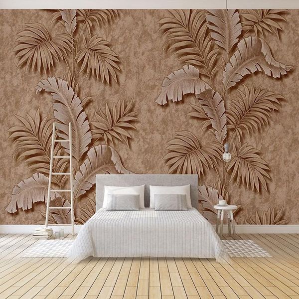 custom any size mural wallpaper 3d stereo relief tropical plants fresco living room tv sofa bedroom home decor papel de parede
custom any size mural wallpaper 3d stereo relief tropical plants fresco living room tv sofa bedroom home decor papel de parede