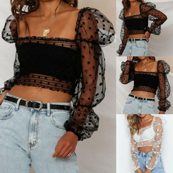 women's blouses & shirts women ladies collect waist puff sleeve see through long square collar star print crop short, White
women's blouses & shirts women ladies collect waist puff sleeve see through long square collar star print crop short, White
