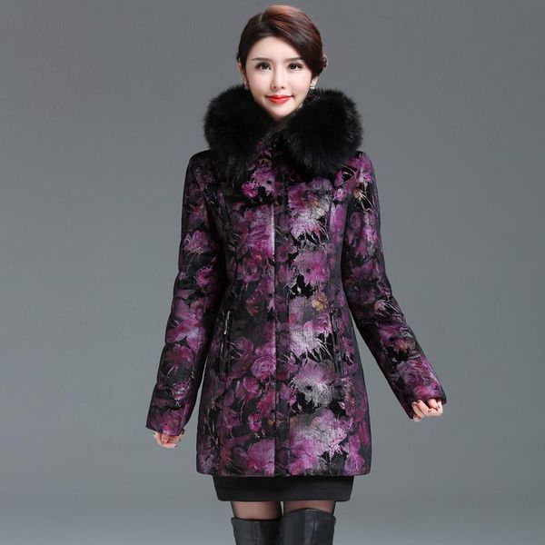 women's down & parkas jacket women coat winter warm fashion fur collar for mother cloths clothinng, Black
women's down & parkas jacket women coat winter warm fashion fur collar for mother cloths clothinng, Black