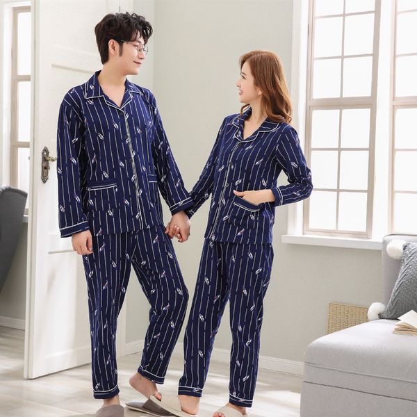couple pajamas set knitted cotton winter long sleeve trousers nightwear for men women pijama hombre night gowns, Black;brown
couple pajamas set knitted cotton winter long sleeve trousers nightwear for men women pijama hombre night gowns, Black;brown