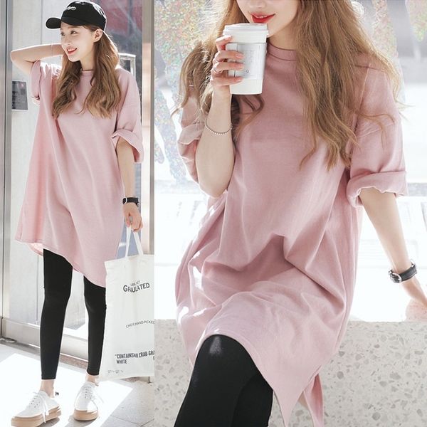 spring t- shirtsummer 2019 bottoming shirt medium long t-shirt skirt women's short sleeve european large size open zess5, White
spring t- shirtsummer 2019 bottoming shirt medium long t-shirt skirt women's short sleeve european large size open zess5, White